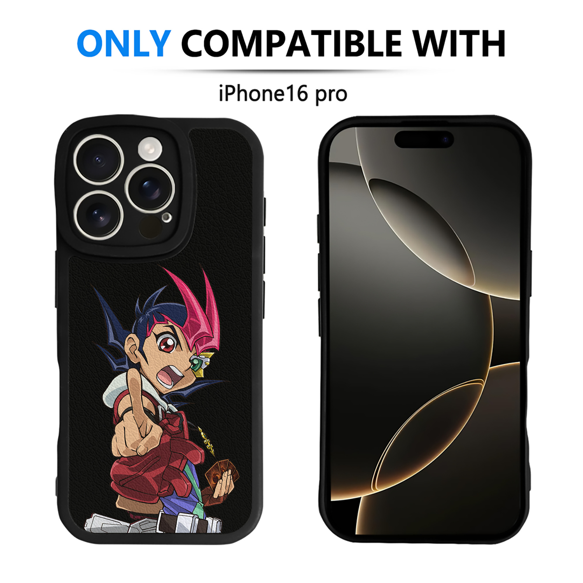 遊☆戯☆王 Yu-Gi-Oh! 【iPhone 16シリーズ対応】シリコンスマホケース（レザー調） 材質：シリコン